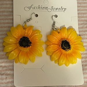 Sunflower earrings